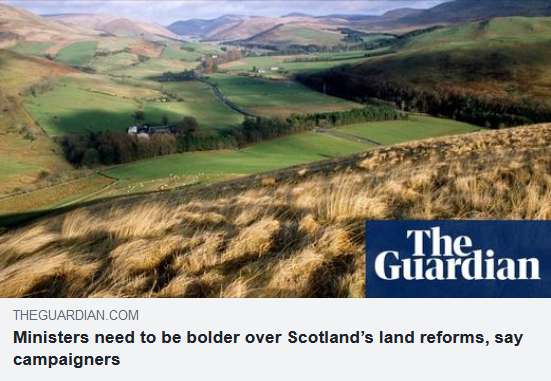 Call for greater effort on Land reform and bringing Scottish land into community ownership