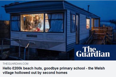 £200k Beach Hut - Welsh community dies
