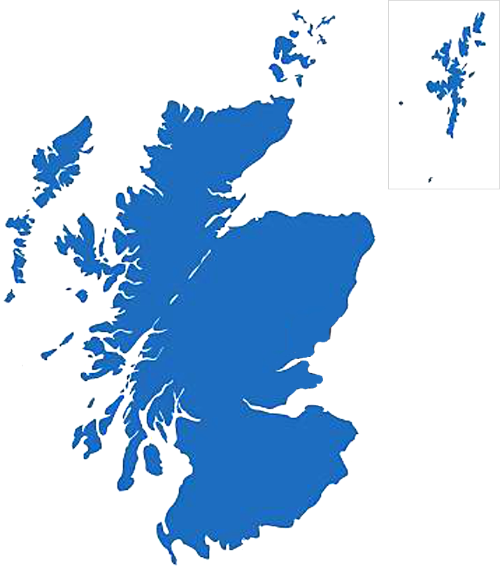 map of Scotland